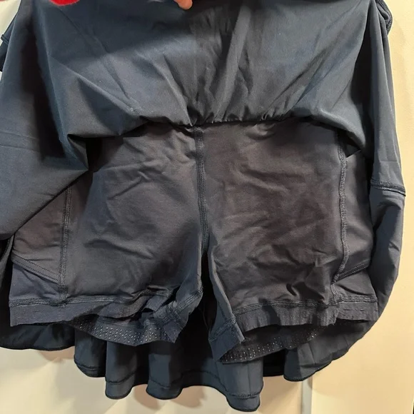 lululemon athletica navy layered mini skirt - Picture 2 of 6